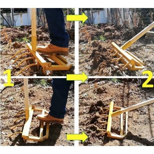 GARDEN DIGGING AND PURGE STAINLESS STEEL EASY TO USE HIGH PERFORMANCE DURABLE GARDEN TOOL FOR VEGETABLE AND FRUIT GROWERS