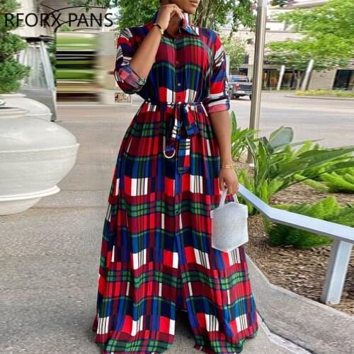 Модные платья в клетку RFORX PANS China At AliExpress