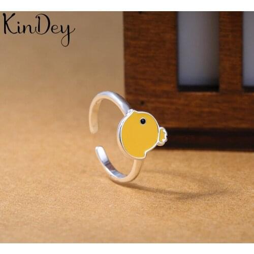 Romantic Sweet Silver Color Bird Rings for Women Lady Adjustable Size Rings bague femme