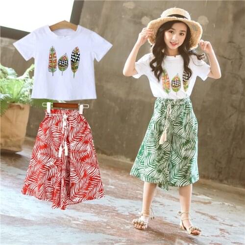 Retail wholesle 2019 summer toddler girl clothing sets children clothing kids top flower short T shirt+Maxi dress 2pcs