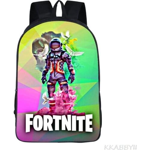 3D Printing FORTNITE Backpack For Kids Games 16inch SchoolBags For Girls Boys Children kindergarten School Backpack