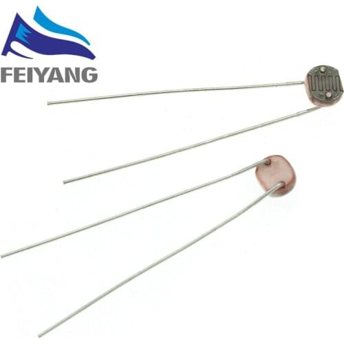 20PCS x 5516 Light Dependent Resistor LDR 5MM Photoresistor wholesale and retail Photoconductive resistance