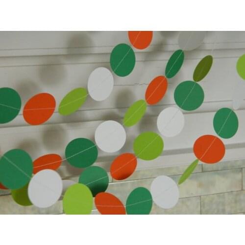 St Patricks Day decorations - 10ft paper Garland - St Patricks Party Decorations - St Patricks garland