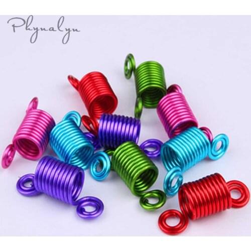 Hair Links Rings Tubes Braid Dreadlocks Beads 10pcs Cuffs Clips Braid Spiral for Hair Styling Extension Accessories