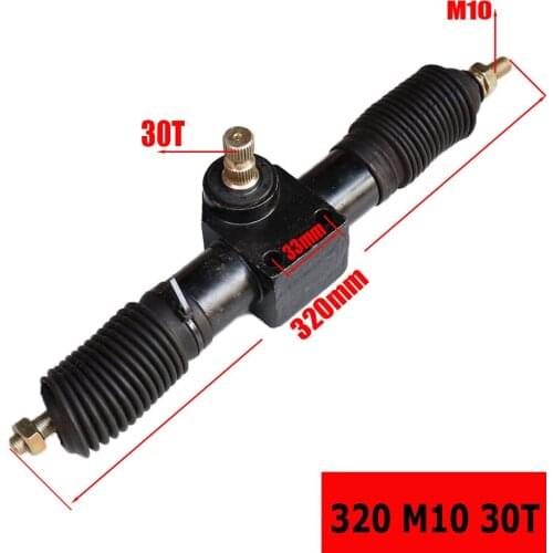 1 pcs 320mm Power Steering Gear Shaft Rack Pinion Assembly For DIY China Go Kart Buggy Karting ATV UTV Bike Parts