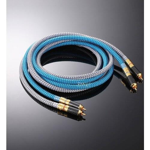 1Pcs Taiwan MPS Home Theater Car Audio RCA Subwoofer Cable Audio Signal Cable Male to Male E-310f Customized