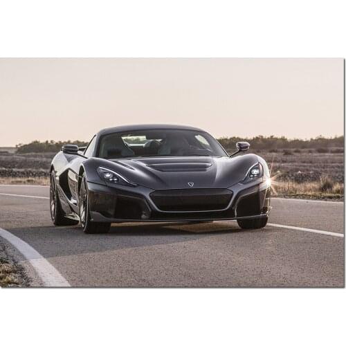 2020 Rimac C Two Supercar Picture Wall Art Posters and Prints Modern Canvas Painting for Living Room Decor