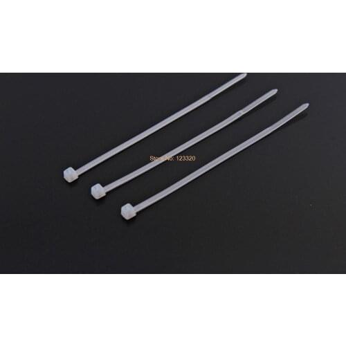 500pcs/lot 4x200MM White Cable Wire Zip Ties Nylon Cable Tie Self Locking