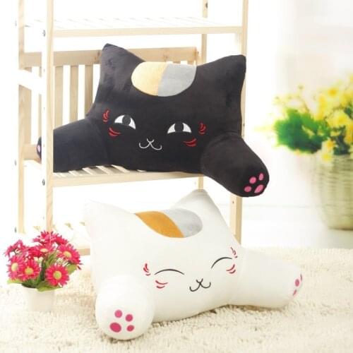 Anime Natsume Yuujinchou Nyanko Sensei Cat Teacher Lumbar Waist Pillow Cartoon Doll Stuffed Animal Sofa Office Plush Cushion Toy