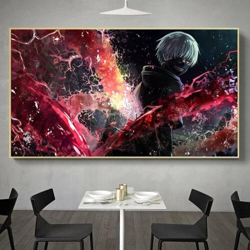 Demon Kaneki Tokyo Ghoul Anime Poster Original Design Anime Poster Wall Art Print,20 x 28 Inches,No Frame