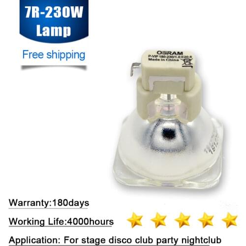 Free shipping 1pcs/lot HRI230W Lamp MSD Platinum 7R, Replacement Osram lamp 230W Sharpy Moving head beam light bulb stage light