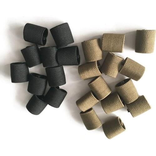 Free Shipping 25mm 38mm Tactical Webbing Tie Tape Elastic Fixed Buckle Elastic belt ring 5pcs/Lot