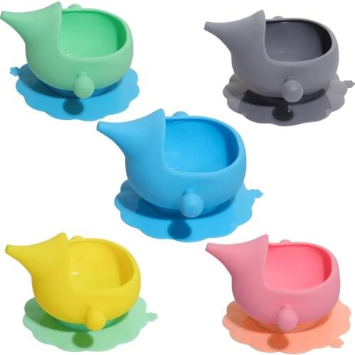 Baby feeding Bowl Multi-functional Silicone Bowl Aladdin Baby Feeding Suction Bowl Cup Silicone Plate Soup