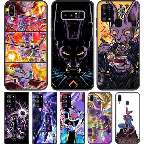 Anime Beerus Bad For Samsung Galaxy Note 20 10 9 8 Plus Ultra Lite M31 M31S M10S M20 M21 M30 M40 M60S Phone Case
