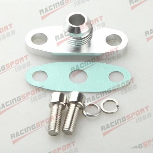 10AN AN10 Turbo Oil Drain Flange For GT40 GT42 GT45 GT47 GT55 T3/T4 T3 T4 Silver