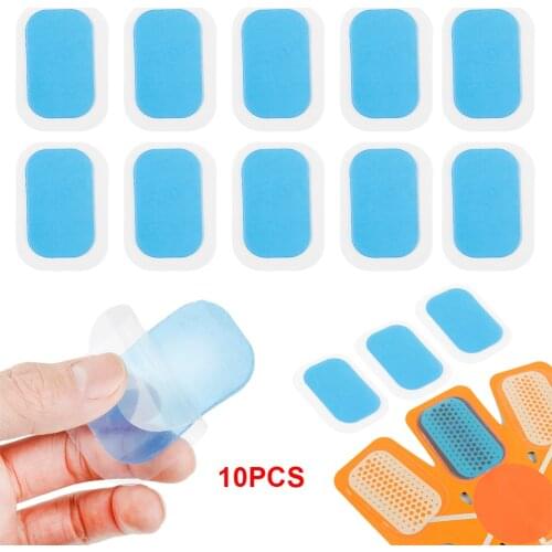 10Pcs High Adhesion Inirritative Hydrogel Mat Pad Gel Stickers Exercise Patch Replacement For Smart Abdominal Muscle Training