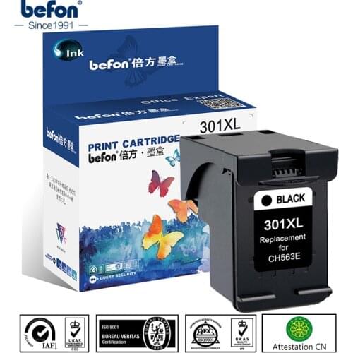 Befon 301 XL Compatible Ink Cartridge Set Replacement for HP301 for DeskJet 1050 2050 3050 2150 3150 1010 1510 2540 Printer