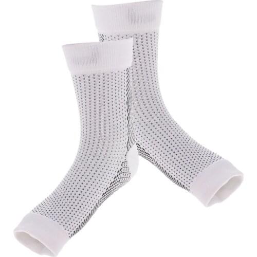 Compression Socks 1 Pair Arch Ankle Brace Running Support Plantar Fasciitis Socks for Women and Men, M/L