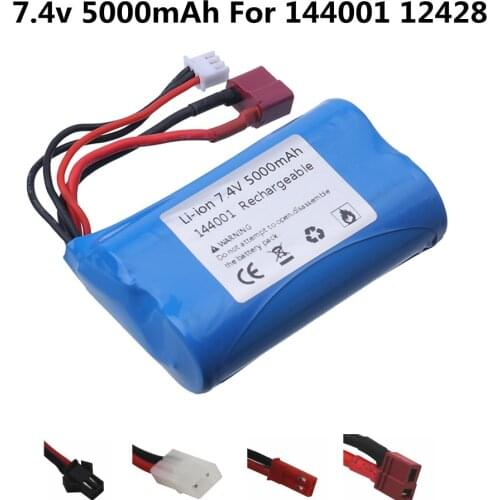 7.4V 5000mah lipo Battery for Wltoys 12428 144001 Udi U12A Syma S033g Q1 H100 H101 H102 H103 FT009 RC toys Car boats Spare Parts