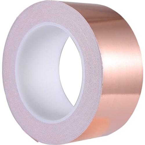 Copper Foil Tape 50mm x 30M for EMI Shielding Conductive Adhesive for Electrical Repairs,Snail Barrier Tape Guitar