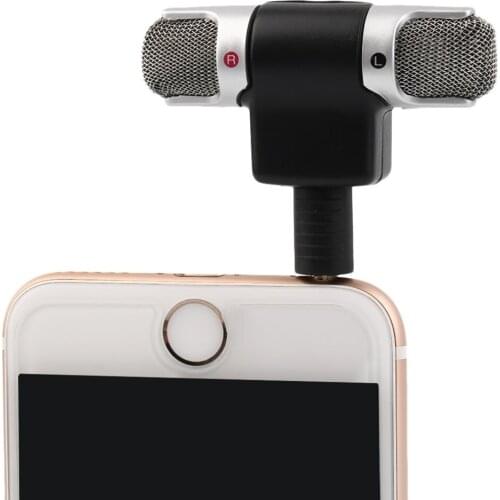 Mini 3.5mm Jack Microphone Stereo Mic For Recording Mobile Phone Studio Interview Microphone 4 Pin For Smartphone