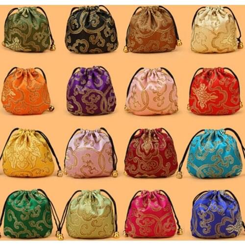 Fashion Womens Jewelry Gift Bag Simple Pretty Necklace Ring Bracelet Storage Bag Jewelry Box Pouches Wholesale