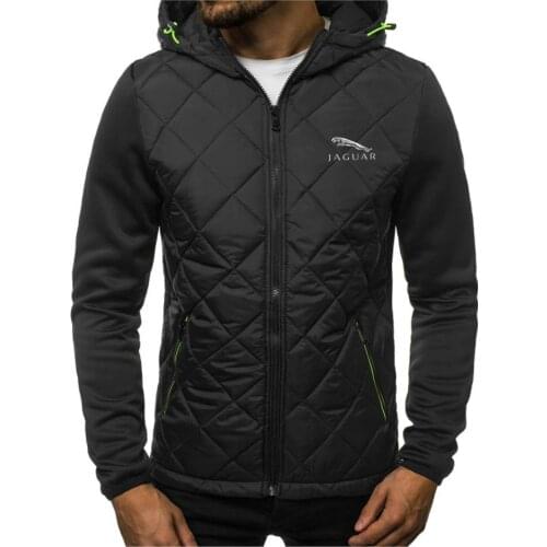 Jaguar CAR Latest Casual Sports Hooded Mens Sweatshirt Hoodie Mens Long-Sleeved Jacket Zipper Track Field Sportswear M-3XL A+6