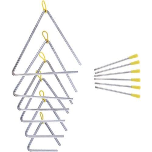 6 Pack Instrument Set Triple-cornered Holder Hand Percussion Instrument, 6 Size (4Inch 5Inch 6Inch 7Inch 8Inch 9Inch)