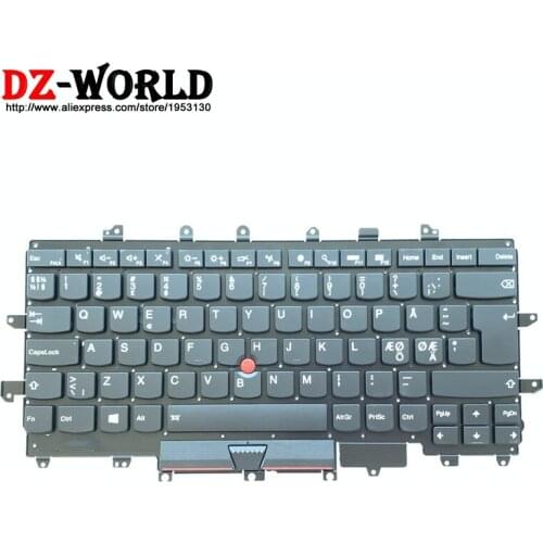 NDC Nordic Danish Norway Sweden Backlit Keyboard for Lenovo Thinkpad X1 Carbon 4th Gen 4 20FB 20FC Teclado SN20K10555 00UR699