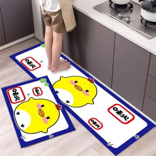 Waterproof Oilproof Kitchen Mat Antislip Bath Mat Soft Bedroom Floor Mat Living Room Carpet Doormat Kitchen Rug
