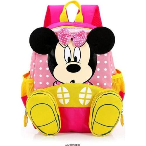 Disney Nylon children Schoolbag cartoon Mickey Mouse Minnie Shoulder Bag Boys Girls Outdoor Travel Bag Mochila Infantil