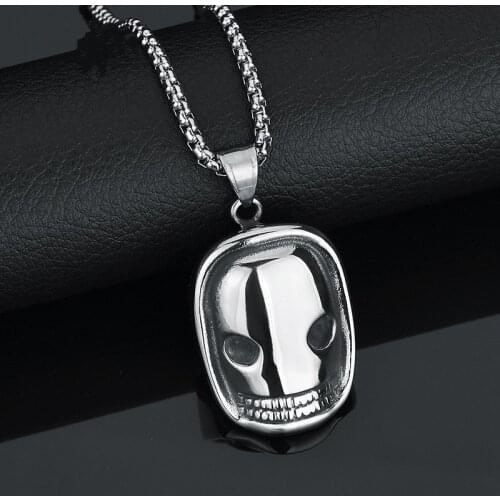 Stainless Steel Spectre Skull Pendant Necklace For Hiphop/Rock Style Men Women Party Jewelry