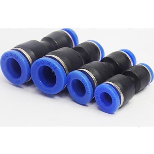 PG6-4 8-4 8-6 10-6 10-8 12-8 12-10mm Straight Union Reducer Fitting Pneumatic Push to Connect Air