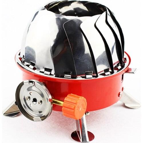 Portable Windproof Camping Stove Gas Stainless Steel Outdoor Stove Camping Cooking Stove for BBQ/Fishing, Camping Accessories
