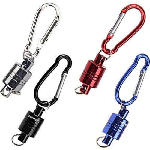 Strong Magnetic Carabiner Portable Outdoor Aluminum Alloy Fishing Mountaineering Release Lanyard