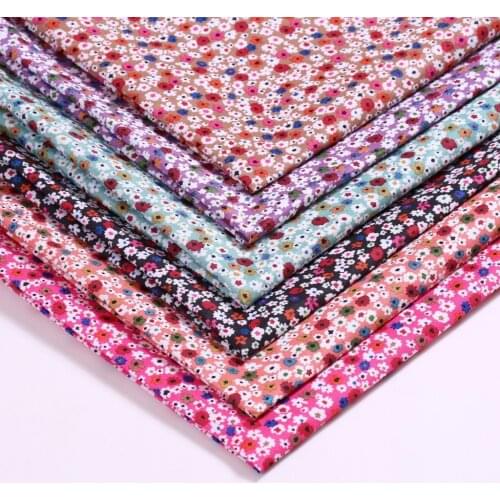 Multicolour Knitted Floral Polyester Fabric By The Meters High-quality Home Textile Fabric Polyester Fabric 100*150cm