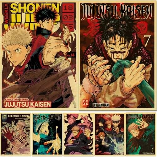 Jujutsu Kaisen Retro Poster Full Square Diamond Embroidery Diy Home Decor Diamond Mosaic Diamond Painting Cross Stitch Kits