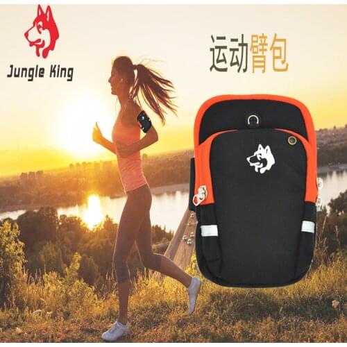 Jungle King 2017 outdoor running arm pack running arm belt comfortable ventilation arm pack earphone hole mobile phone arm bag