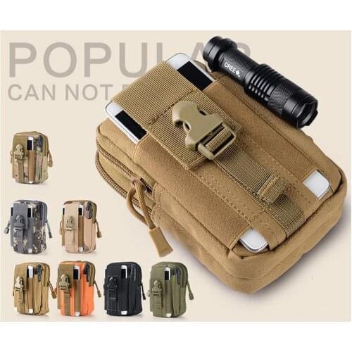 1pc Tactical Waist Pack Belt Bag Camping Outdoor Military Molle Pouch Wallet Safety and Survival Tool Bag