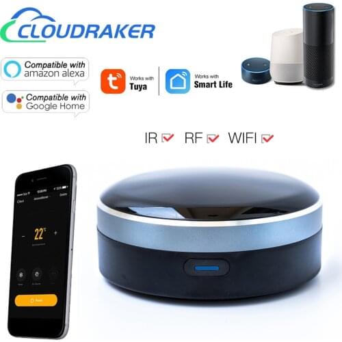 Tuya Smart RF IR 2 in 1 Universal Remote Control for A/C TV Curtains Roller Shutter Works with Alexa Siri Google Home