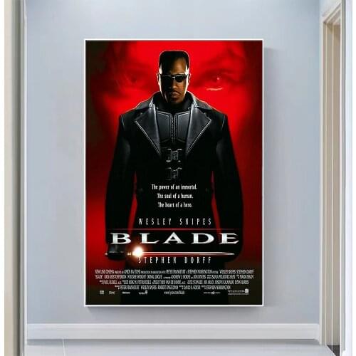 V2001 Blade (2) Vintage Classic Movie Wall Silk Cloth HD Poster Art Home Decoration Gift