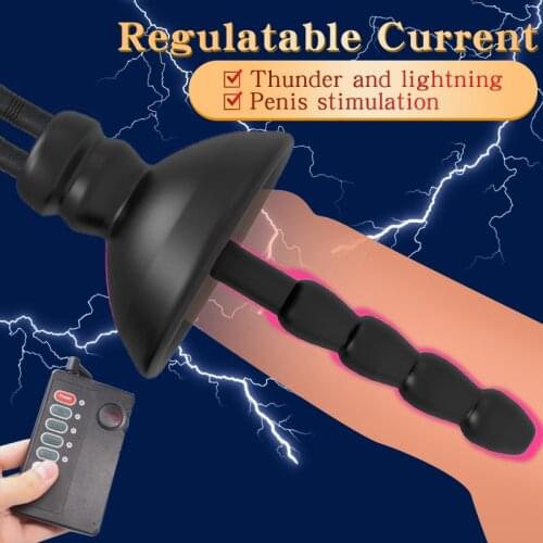 New Electro Shock Vibrator Penis Plug Adult Sex Toy For Men Electric Urethral Sound Stretching Dilator Penis Chastity BDSM Toys