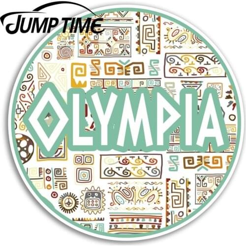 Jump Time for Olympia Greece Vinyl Stickers Travel Sticker Laptop Luggage Decal Window Tank Waterproof Car Decoration
