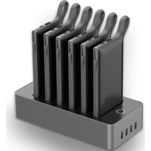 Superior Safety Built-in Cables for Smart Phone Power Bank Station