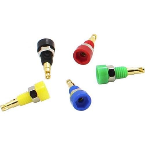 10pcs 2mm Gold Plated Socket Solder Type Banana Binding Post Socket BS2101