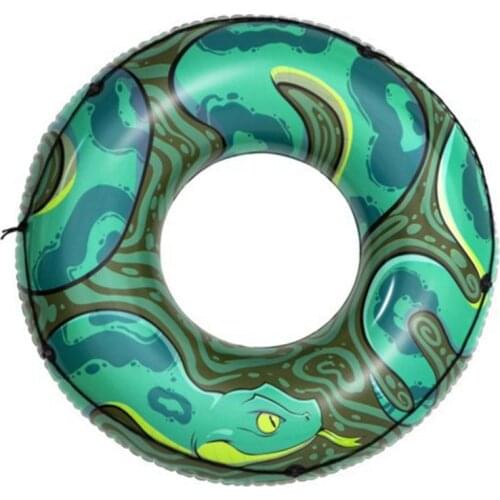 119cm Inflatable Snake Swim Ring Adult Swimming Pool Floaties Raft Water Fun Toys