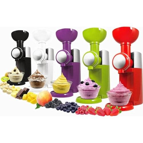 220V EU US UK AU Plug Electric Ice Cream Machine Household DIY Frozen Fruit Ice Cream Good Quality Ice Cream Maker Machine