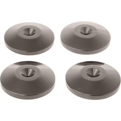 4 Pcs Isolation Spike Stand Feet Pad Speaker Amplifier Nickel Plated Cone Base L4MD