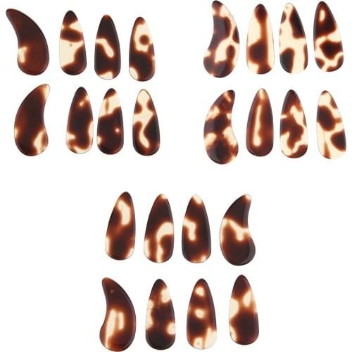 8pcs Celluloid Gu Zheng Musical Instrument Zither Flat Finger Picks Nails