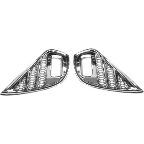 AU05 -Car Front Bumper Fog Lamp Frame Trim Front Fog Lamp Grille Cover Car Accessories for Toyota Highlander 2021